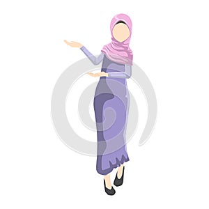 Women Wear Hijab Cartoon Muslim woman wearing hijab