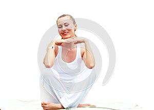 Women in white - relaxation
