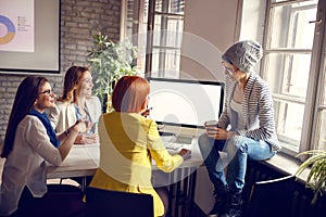 Women at work in office