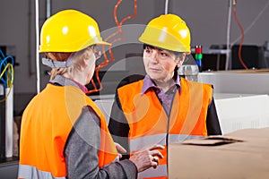 Women working at factory