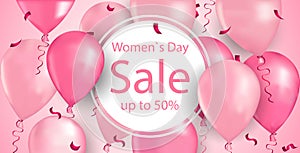 womens day 8 march holiday shopping sale special discount banner flyer or greeting card