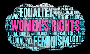 Womens Rights Word Cloud photo