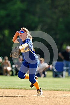 Womens softball celebration