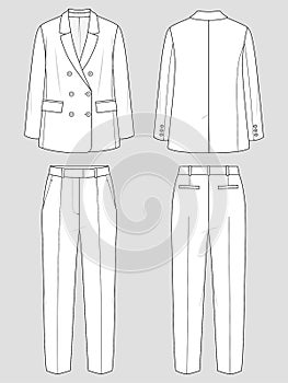 Womens oversized suit