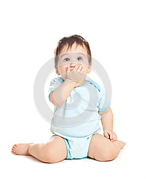 Wonder asian baby boy photo