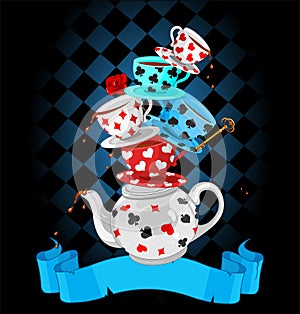 Wonder Tea Party pyramid design