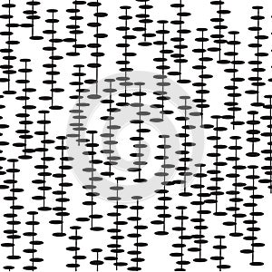 Wonderful. abstract, seamless pattern in black and white colors on a white background.