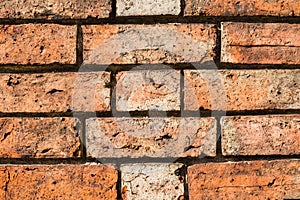 Wonderful, amazing 150 years old brick wall,background