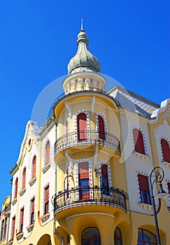 Wonderful architecture in King Ferdinand Square, Oradea.