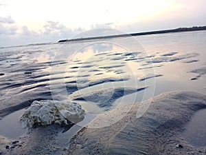 Wonderful beach in the afternoon