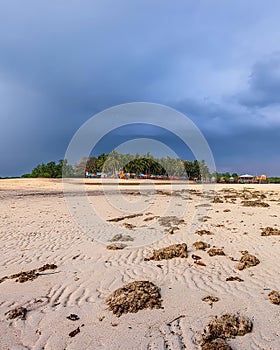 Wonderful beach moment at  batam bintan indonesia photo