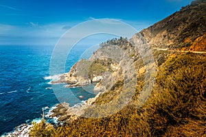 Wonderful California coast in spring, Big Sur, CA