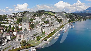 Wonderful city of Lucerne drom above