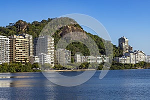 Wonderful city. Wonderful places in the world. Lagoon and neighborhood of Ipanema in Rio de Janeiro, Brazil.