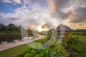 Wonderful Garden View at batam bintan indonesia photo