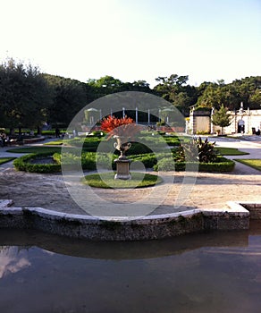 Wonderful garden of the Vizcaya Museum Miami