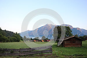 Wonderful German Alps early in the morning