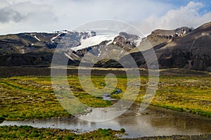 Wonderful icelandic nature landscape