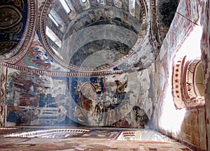 The wonderful interior of the historic Gelati Monastery in Georgia