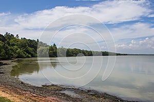 Wonderful lagoon in Tangalle, Sri Lanka. photo