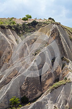 Wonderful landscape of Cappadocia in Turkey near Gereme.