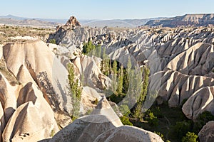 Wonderful landscape of Cappadocia in Turkey near Gereme.