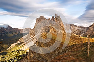 Wonderful landscape of the Dolomites Alps