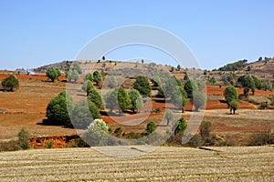 Wonderful landscape between Kalaw and Inle lake in