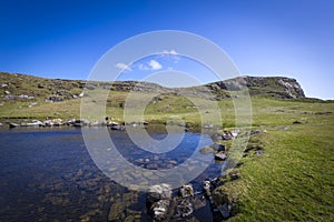 Wonderful landscape at the Three Castle Head