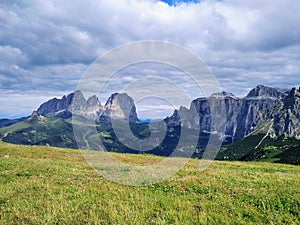 Sasso Piatto Sasso Lungo e Sass Pordoi Dolomites photo