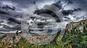 A wonderful look at clouds over Athens, Greece - GRE