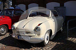 Lloyd oldtimer at a car show.