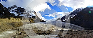 Wonderful Panoramic view of Athabasca Galcier / Columbia Icefield in Alberta / British Columbia - Canada photo