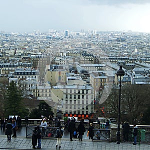 The wonderful panoramic view of Paris