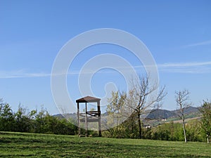 Wonderful park in Casalecchio di Reno in Bologna in Italy