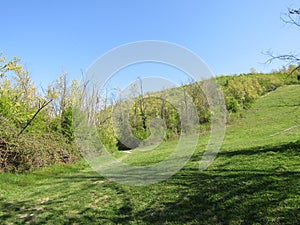 Wonderful park in Casalecchio di Reno in Bologna in Italy