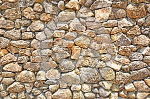 Wonderful pattern of stone wall