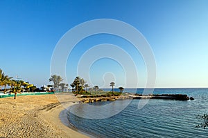 Wonderful sandy beach of Ayia Napa on Cyprus island