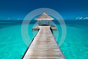 Wonderful scenery, blue sea and beach. Amazing tropical background