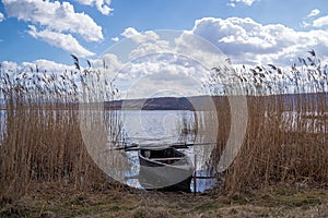 Wonderful scenery by the lake Cheimaditida, Florina, Greece