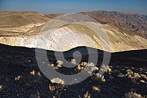 Wonderful scenic point Dantes view in the mountains of Death valley