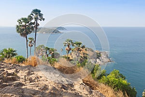 Wonderful sea at Phromthep Cape, Rawai, Phuket, Thailand