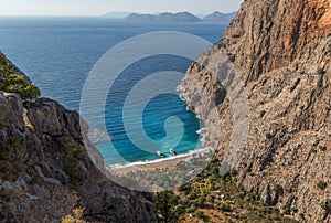 The wonderful seaside of the Butterfly Beach, Southern Turkey