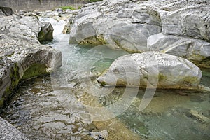 Wonderful Serio river of Seriana valley photo