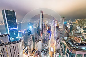 Wonderful skyline of Hong Kong, China