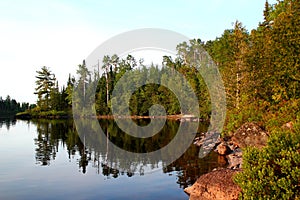Wonderful summer day: Beautiful lake in Ontario - Greate for fishing, hiking and canoeing
