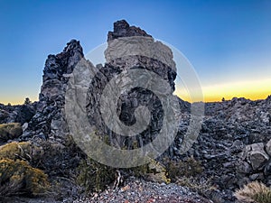 Wonderful  Sunset at Panum Crater Trail