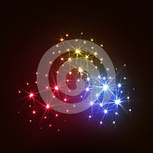 Wonderful Vector Fireworks