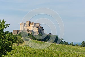 Wonderful view of the Castle of Torrechiara,Parma, Italy