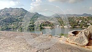 Wonderful View of Lake at Mount Abu, Rajasthan, India